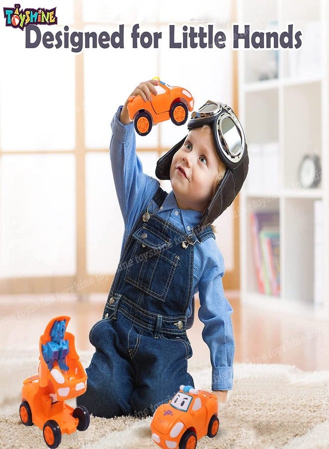 توي شاين مجموعة توي شاين من سيارتين روبوت متحولتين - برتقالي - Image 4